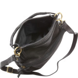 N/S Two Zip Compartment Shoulder Bag