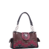Laurie Western Satchel Handbag