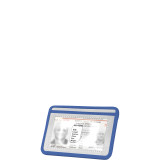 RFID Blocking 3 Slot Stainless Steel Wallet w/ID - Leather Accent