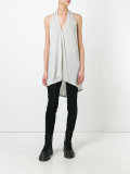 draped halter top