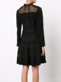 sheer panel dress