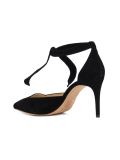twisted strap pumps
