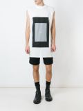 square print tank top 