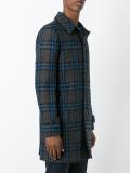 checked coat 