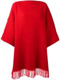 blanket fringed poncho