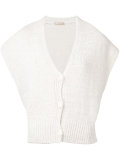 sleeveless cardigan