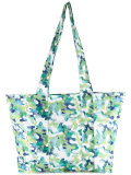large printed beach bag