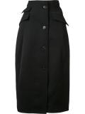 flap pocket long skirt