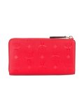 embossed logo plaque wallet