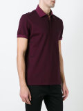 contrast collar polo shirt