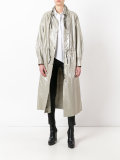 frill collar parka