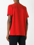 spider-web print T-shirt