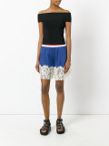 lace trim shorts