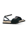 buckle jute sandals