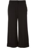 ring detailed cropped trousers