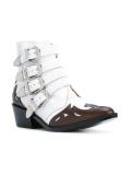 ankle height buckle boots 