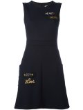 patches flared dress