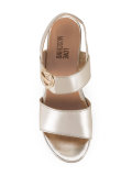 logo plaque platform sandals