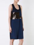 sequined sleeveless dress