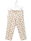 polka dot flocked trousers 