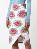 Wilcox wrap floral skirt