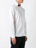 geometric detail collar shirt