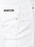 paint splatter slim-fit jeans