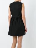 printed flared dress