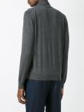 long sleeved knitted polo shirt