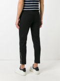 zip detail tailored trousers