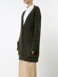 ribbed trim cardigan 