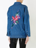 floral embroidery denim jacket 