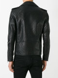 woven biker jacket