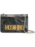 burned effect shoulder bag