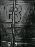 leather bomber jacket