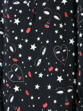 heart face print dress