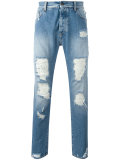 distressed jeans