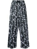 accent printed palazzo pants