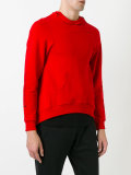 split-open back sweatshirt