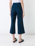 flared cropped trousers