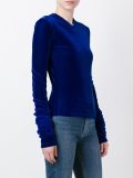 long sleeve velvet top