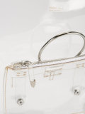 ring handle vinyl tote bag
