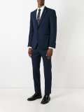contrasting piping two-piece suit