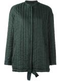 drawstring concealed fastening coat