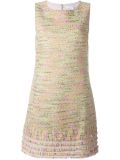 sleeveless tweed dress