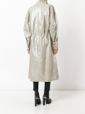 frill collar parka