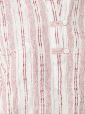 collarless striped henley shirt