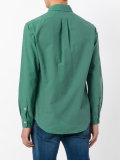 embroidered logo button-down shirt