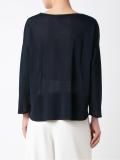 boat neck knit blouse