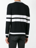 paneled long sleeve jumper